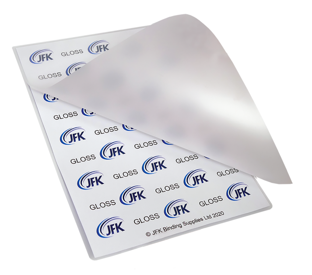 A4 250 Micron Gloss Laminating Pouches | JFK Binding